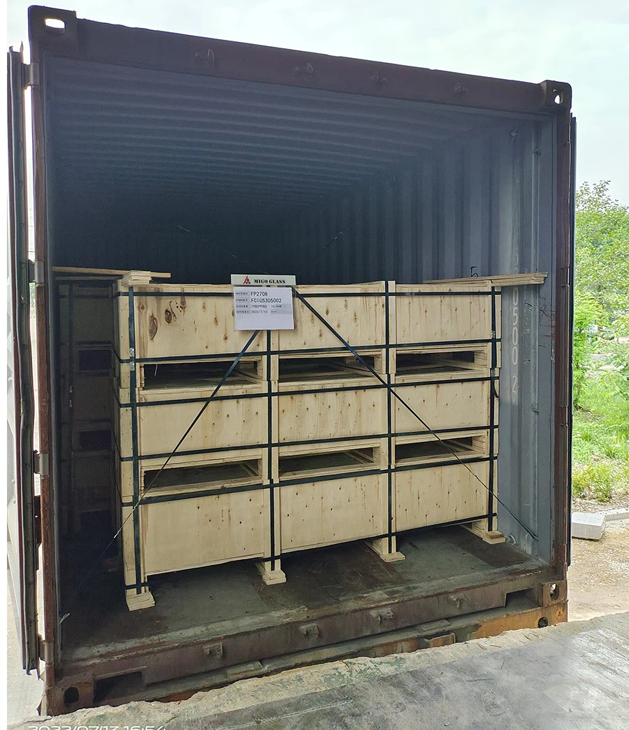 Solar Glass Pallets Loading Solar Glass Pallets Loading